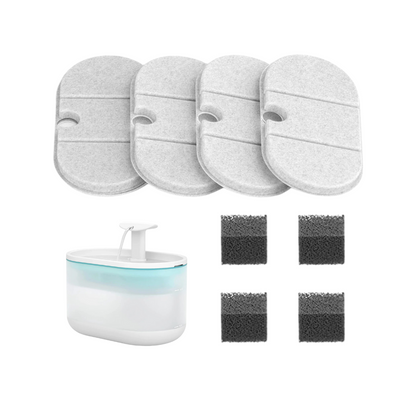 Arespark Kattenfonteinfilter, 6 stuks, vervangingsfilters voor 3 liter Arespark Kattenfonteinfilter, 6 stuks, vervangingsfilters voor 3 liter