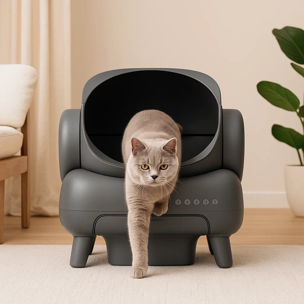 MeowMatic Litter Robot 4 – Smart Self-Cleaning Litter Box with App Alerts & Odor Control
